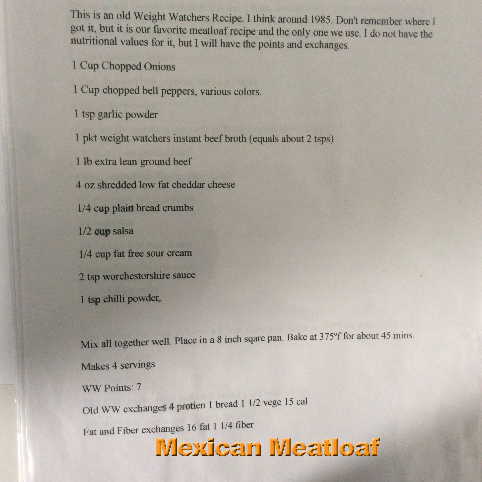 Mex Meatloaf